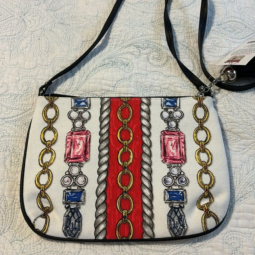 Brighton Glitter & Go Pouch Crossbody Bag NWT Tom Clancy
